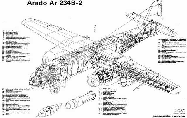 Ar 234B-2 结构图