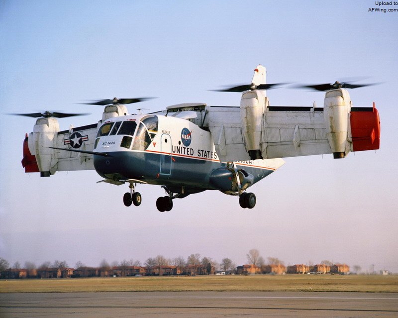 XC-142四发倾转机翼运输机