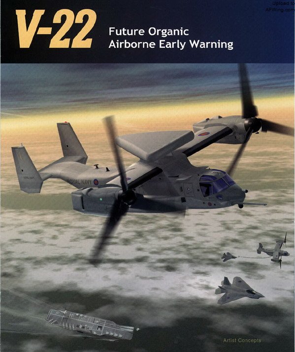 贝尔向英国推销过V-22舰载预警机