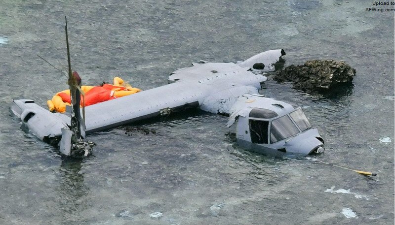 坠毁在冲绳海域的MV-22B