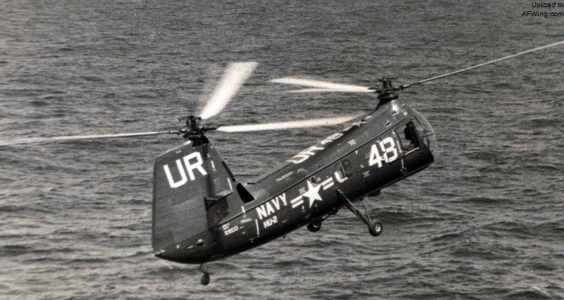 H-25&ldquo;骡子&rdquo;直升机，图中的是海军型HUP-1&ldquo;寻回犬&rdquo;