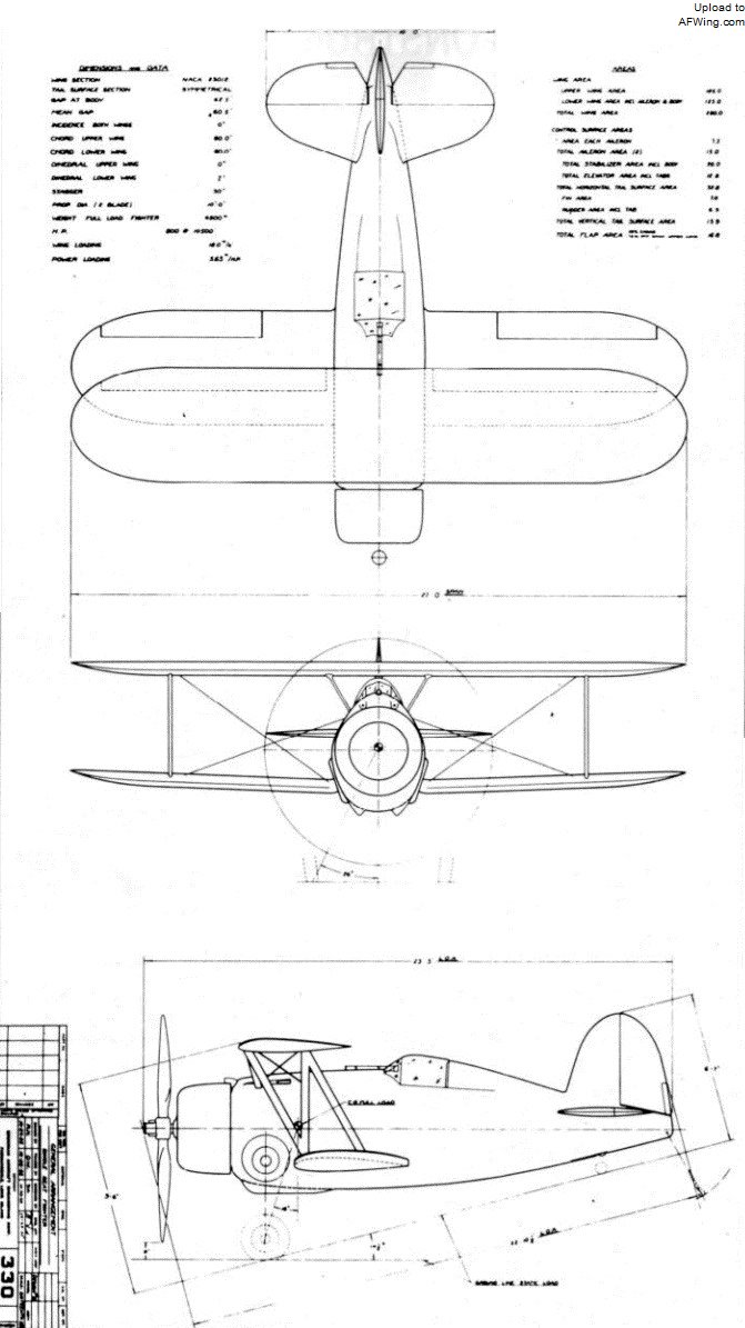 XF4F-1（G-16）设计图
