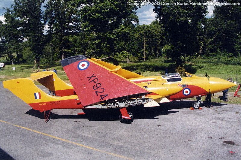 XP924在1972年退役后被改装成D.3无人驾驶靶机，驻扎兰贝德