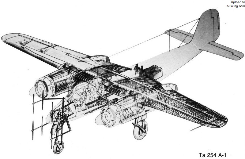 Ta 254A-1双座夜间战斗机结构图