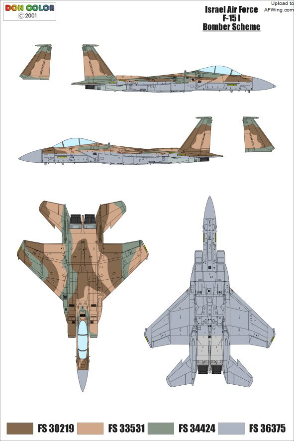 F-15I的以色列经典三沙涂装
