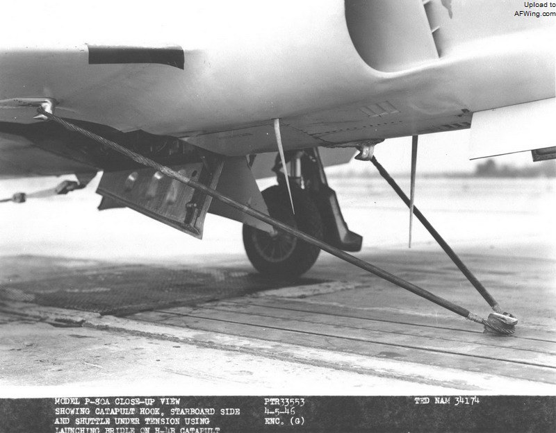 P-80A 29668的弹射挂钩