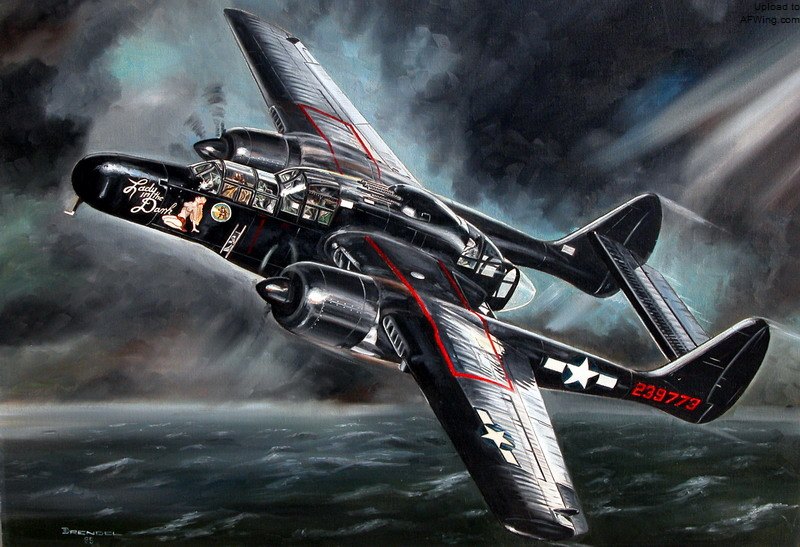 P-61 aviation art