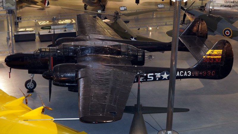 在史密森学会的国家航空航天博物馆展出的P-61C-1-NO 43-8330