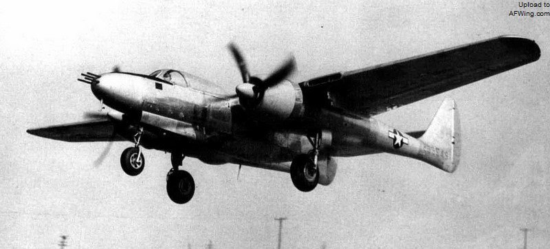 XP-61E的性能和同时期的最新战斗机相比并不占优势，所以没有投产