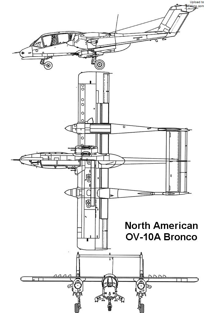 OV-10A三面图
