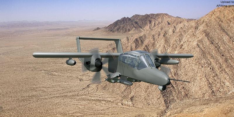 OV-10(X)&ldquo;超级野马&rdquo;想象图，基本上就是现代化的OV-10D+