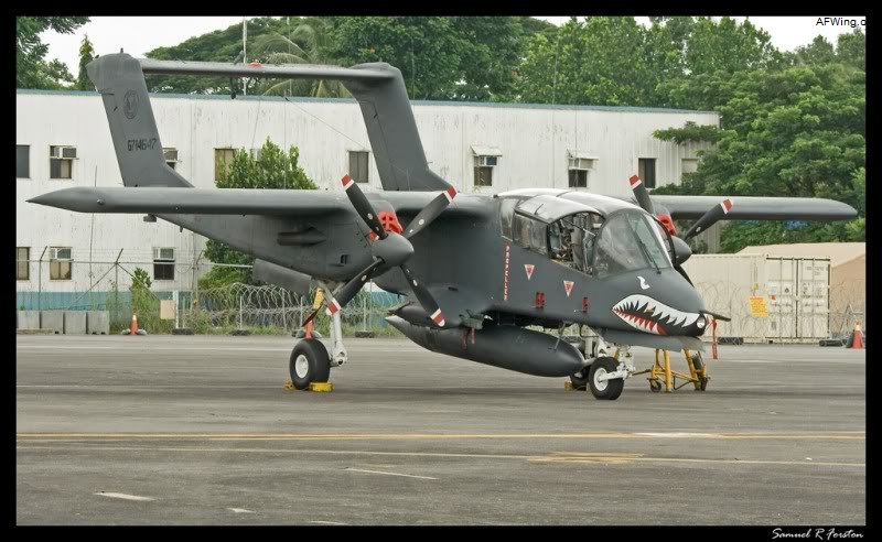 克拉克空军基地的现役OV-10，因维护不利，机队经常停飞