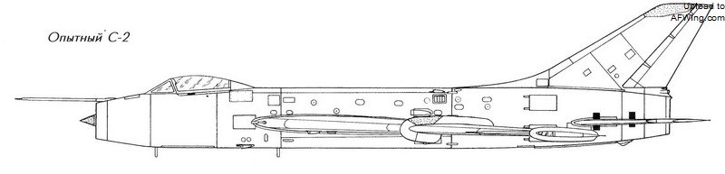 S-2原型机侧面图