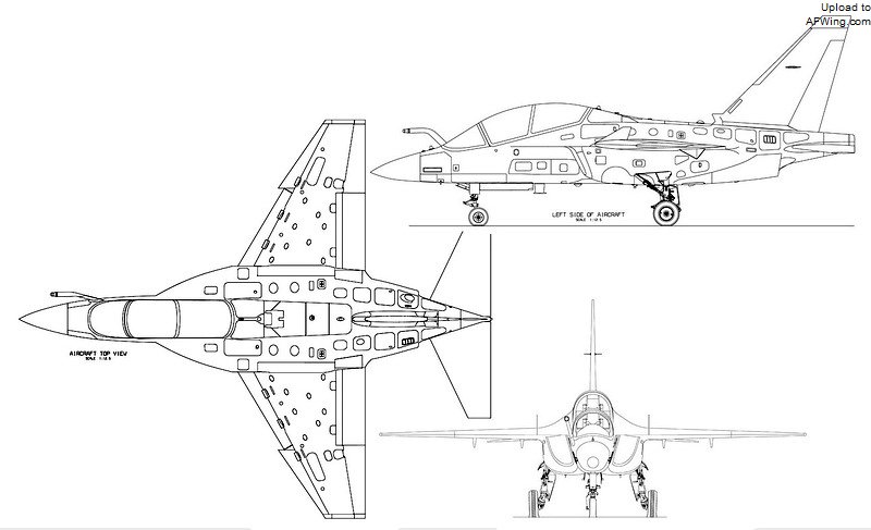 M-346三面图