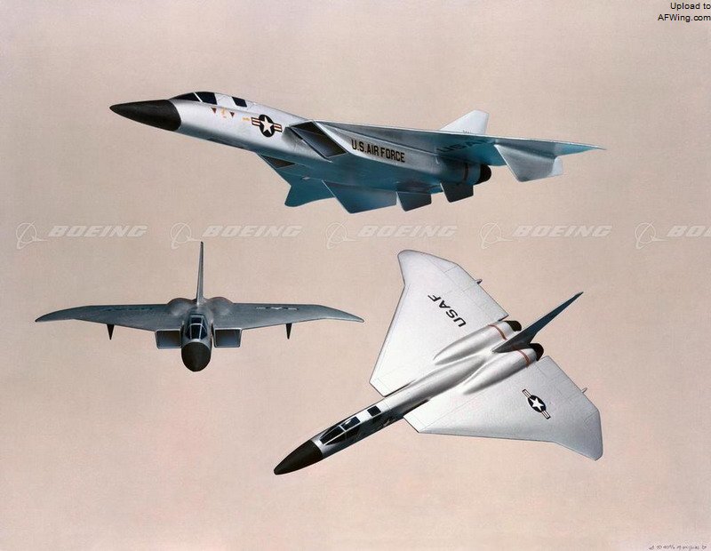 XF-108的单垂尾无尾三角翼最终方案