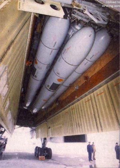 图-160弹舱中的Kh-55