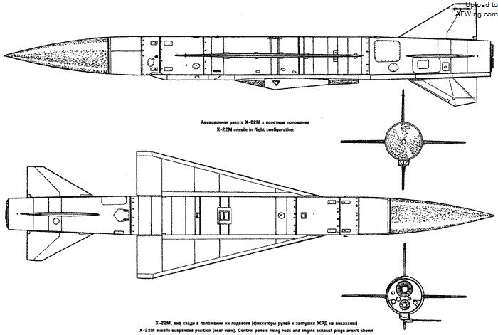 Kh-22导弹三视图