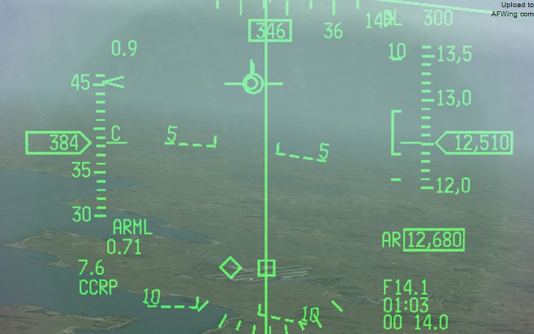 F-16平显的CCRP模式