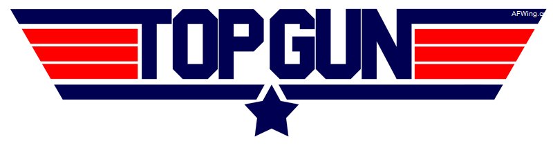 影片的Top gun logo