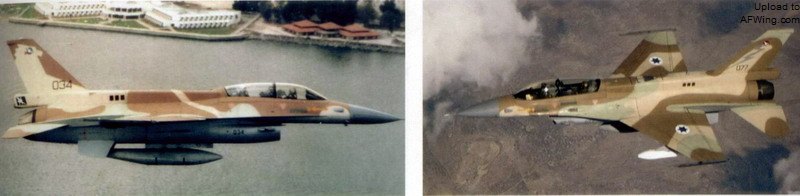 1989年末，2架F-16D Blk30被转交给拉马特戴维基地的2支中队，其中闪电034属110中队、闪电077属117中队，此时117中队采用了新的银色闪电涂装，而110中队的飞机在垂尾根部后方涂上了一道黑底银色闪电，这些涂装的设计者同样是110中队的飞行员阿尔农.克雷默