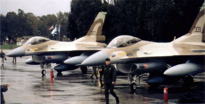 1987年2月9日，第一批F-16C Blk30闪电（305、307、309）抵达拉马特戴维基地，后被分配给117中队