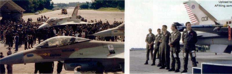 1987年12月31日，第一架F-16D Blk30闪电031被划归给101中队，他们连同从117中队借来的闪电317和345已经从110中队借来的闪电394和397一起开始了换装后的运作，当时的中队长尤拉姆.佩雷德是前任以色列空军司令本尼.佩雷德之子，副中队长是埃里埃泽尔.施克迪，后者在1991年间任109中队的中队长并在2004年4月至2008年5月任以色列空军司令