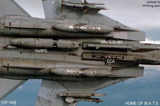 TARPS吊舱一般会与ALQ-167干扰吊舱配合使用