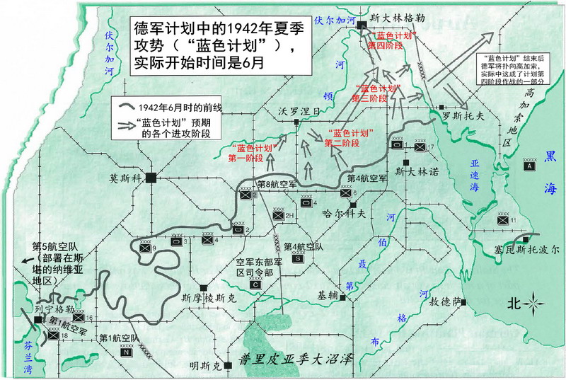 德军&ldquo;蓝色计划&rdquo;各个阶段的概貌和整体战局